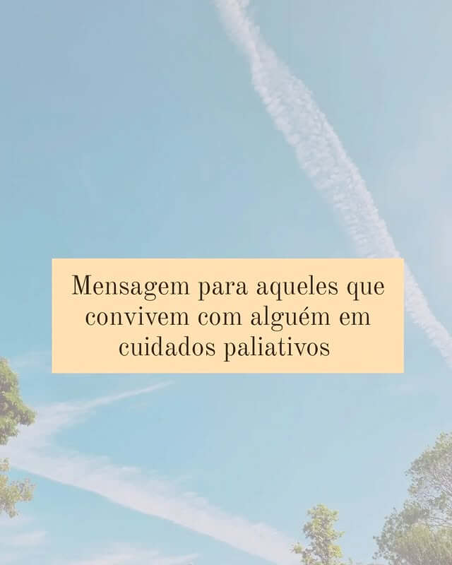 Conviver com quem já não tem tanta vida